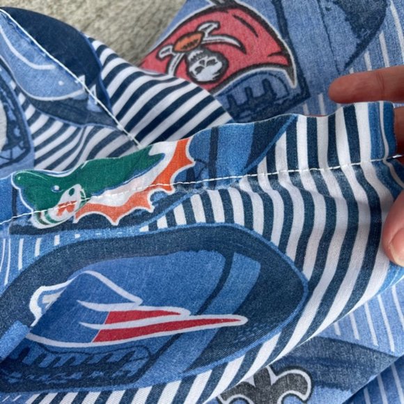 The Bibb Company Vintage NFL Logo Flat Twin Sheet - Picture 4 of 5